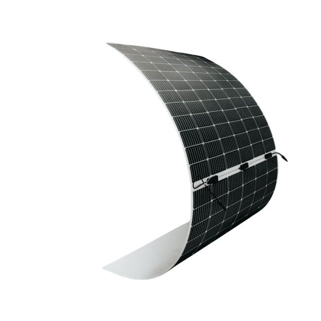 Panneau solaire semi-flexible monocristallin ETFE pour projet commercial