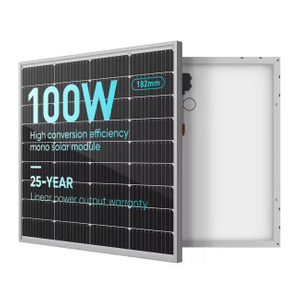 100 watts 12 volts monocristallin 100W panneau solaire PV pour caravane