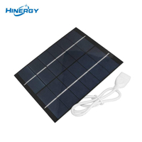 Hinergy Mini panneau solaire avec port de connexion de sortie micro USB et chargeur de téléphone