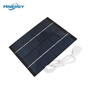 Hinergy Mini panneau solaire avec port de connexion de sortie micro USB et chargeur de téléphone