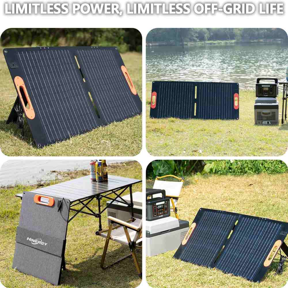 Meilleur chargeur de panneaux solaires portables pliables de 100 watts pour remorques de camping