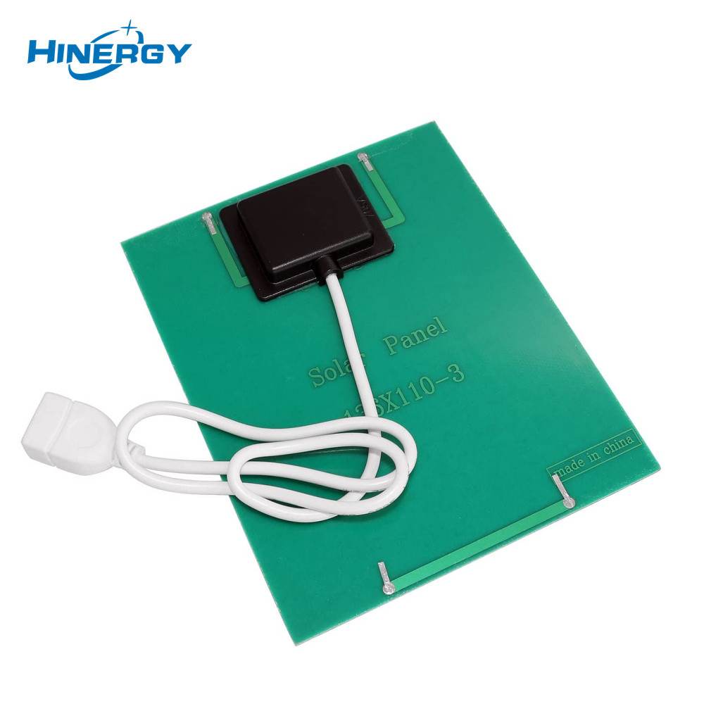 Hinergy Mini panneau solaire avec port de connexion de sortie micro USB et chargeur de téléphone