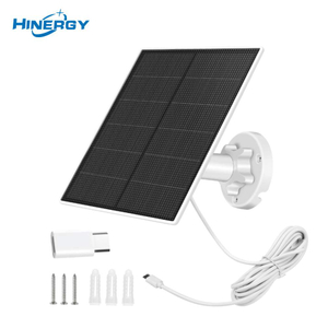 Hinergy Petit panneau solaire étanche DC 5 V Sortie Micro USB Type C Port pour caméra de sécurité