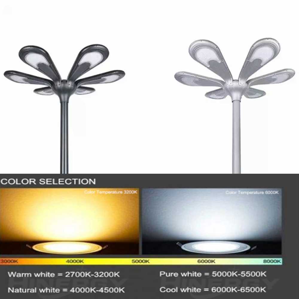 Lampes solaires à haute luminosité | Éclairage commercial extérieur