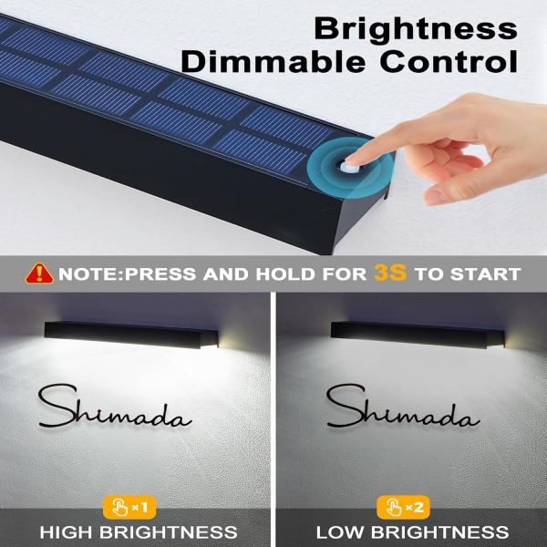 Panneau lumineux à énergie solaire | Signalisation LED extérieure pour l'éclairage d'adresse commerciale