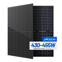 Ja Solar 440w 450w panneaux solaires bifaciaux à cadre noir 