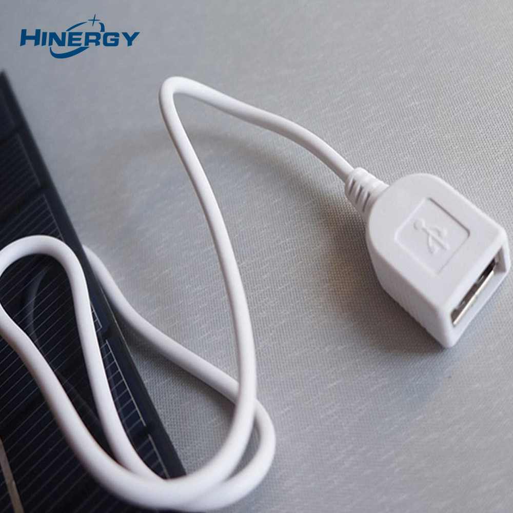 Hinergy Mini panneau solaire avec port de connexion de sortie micro USB et chargeur de téléphone