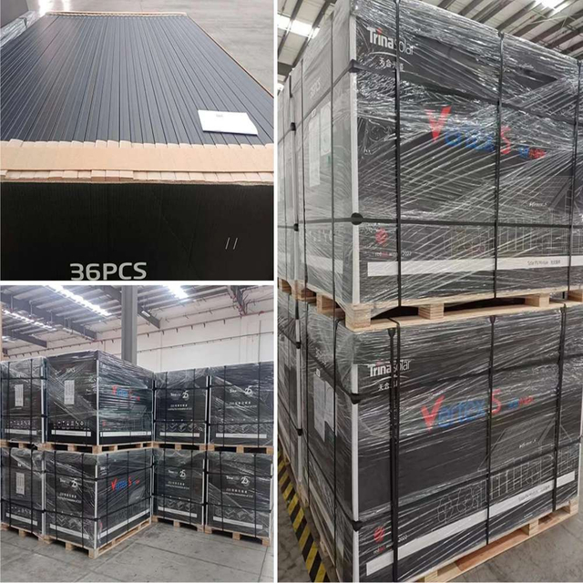 Trina Solar Vertex S+ Tsm 440w N Type Pv Tous Noirs Panneaux Solaires Bifaciaux Prix