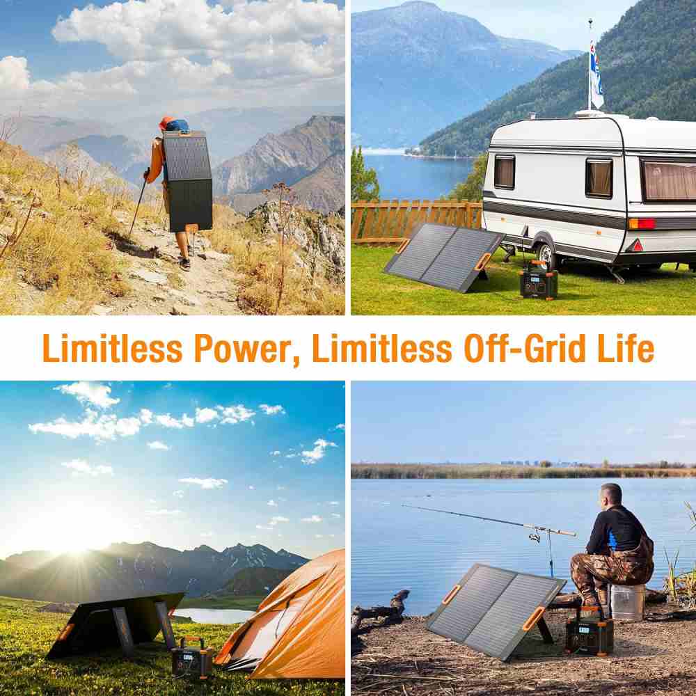  Meilleur chargeur de panneaux solaires portables pliables de 100 watts pour remorques de camping