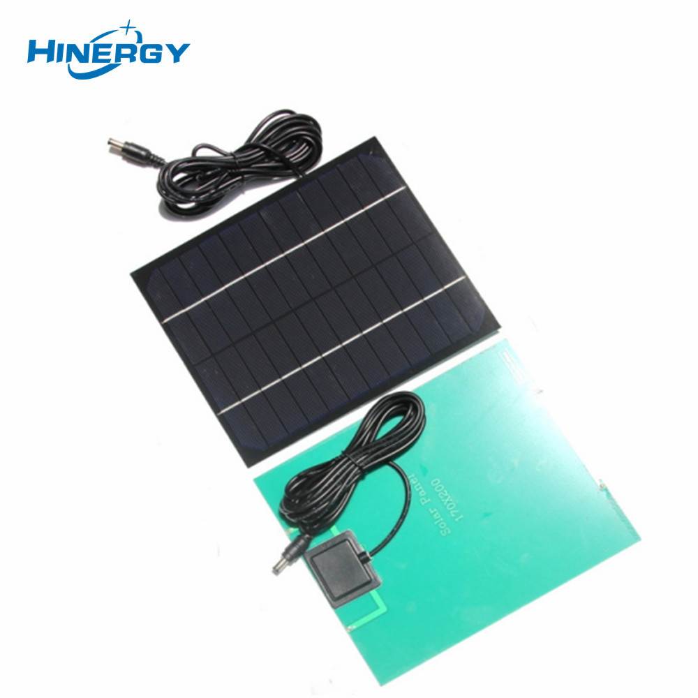 Hinergy Mini petit module de panneau solaire avec prise de courant continu chargeur de téléphones portables bricolage