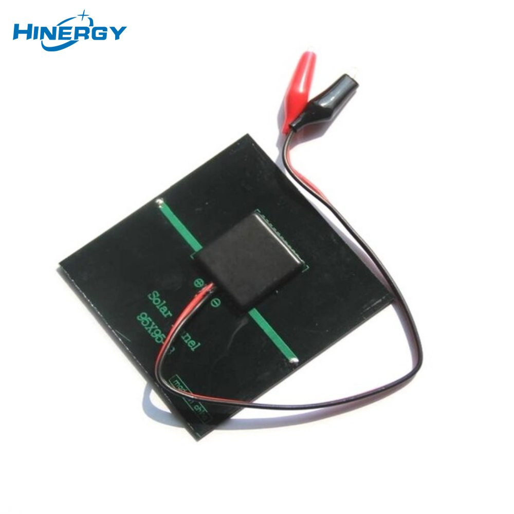 Hinergy Mini petit module de panneau solaire 5 V 5,5 V 6 V 12 V 18 V DIY chargeur de cellule époxy solaire avec pince crocodile 