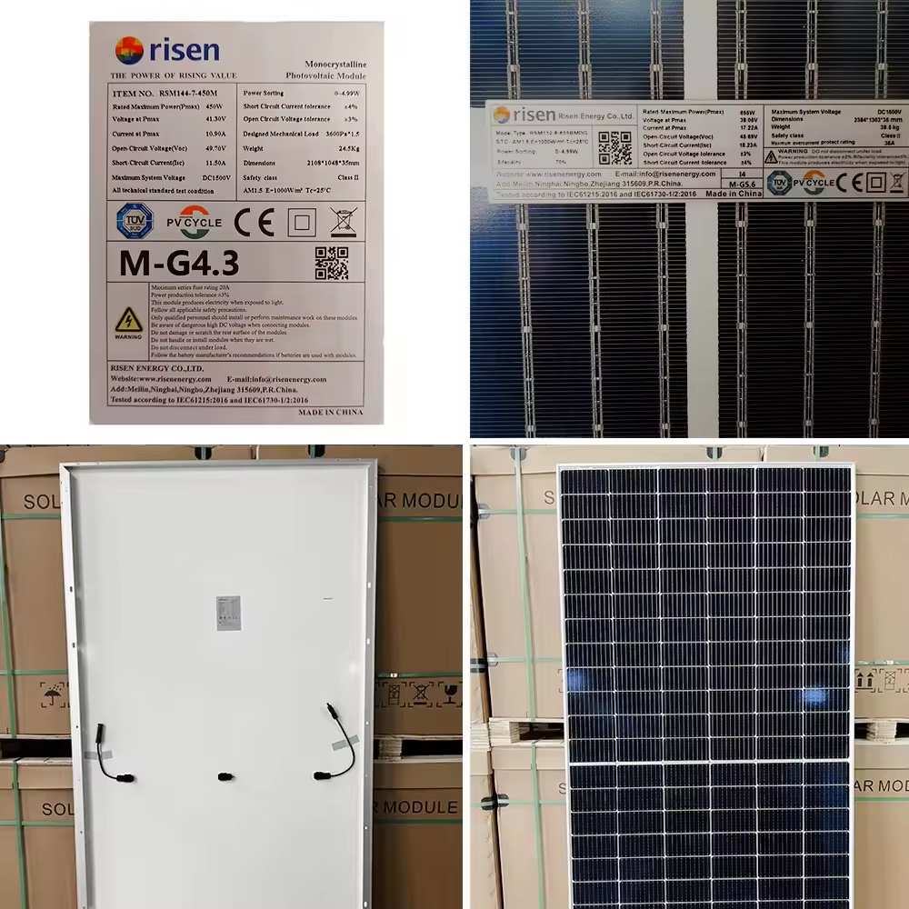 Prix ​​du panneau solaire photovoltaïque bifacial monocristallin Risen Energy de 700 watts