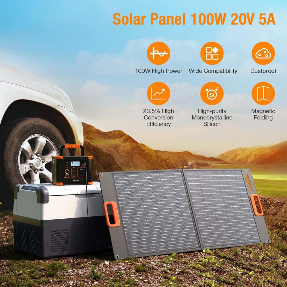  Meilleur chargeur de panneaux solaires portables pliables de 100 watts pour remorques de camping