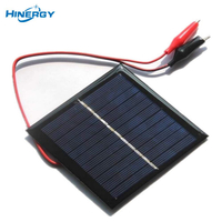 Hinergy Mini petit module de panneau solaire 5 V 5,5 V 6 V 12 V 18 V DIY chargeur de cellule époxy solaire avec pince crocodile 