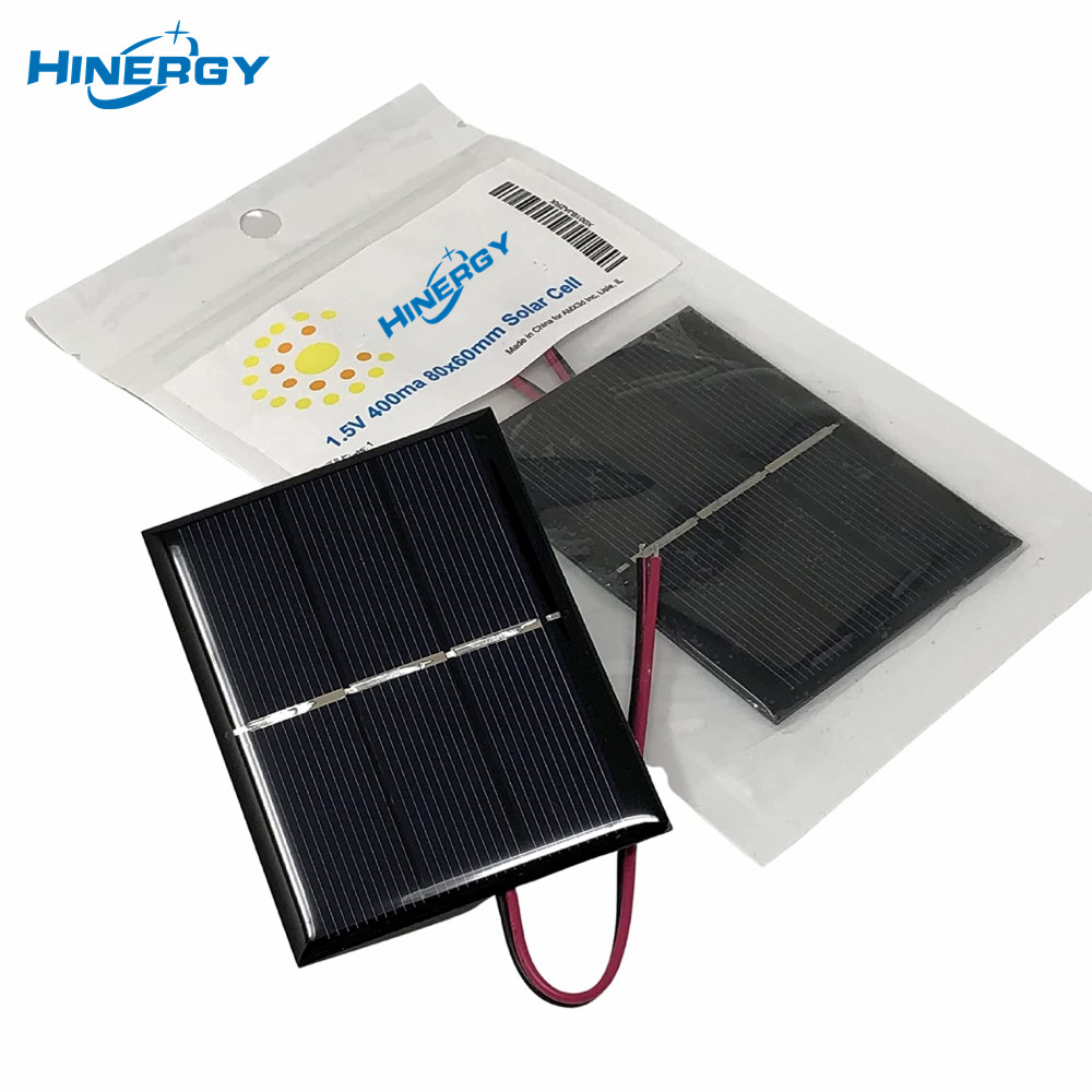 Hinergy bricolage câblage cellule solaire 1V 1.5V 2V 3V 4V 5V 6V 12V 18V connexion cc Mini panneau solaire filaire 