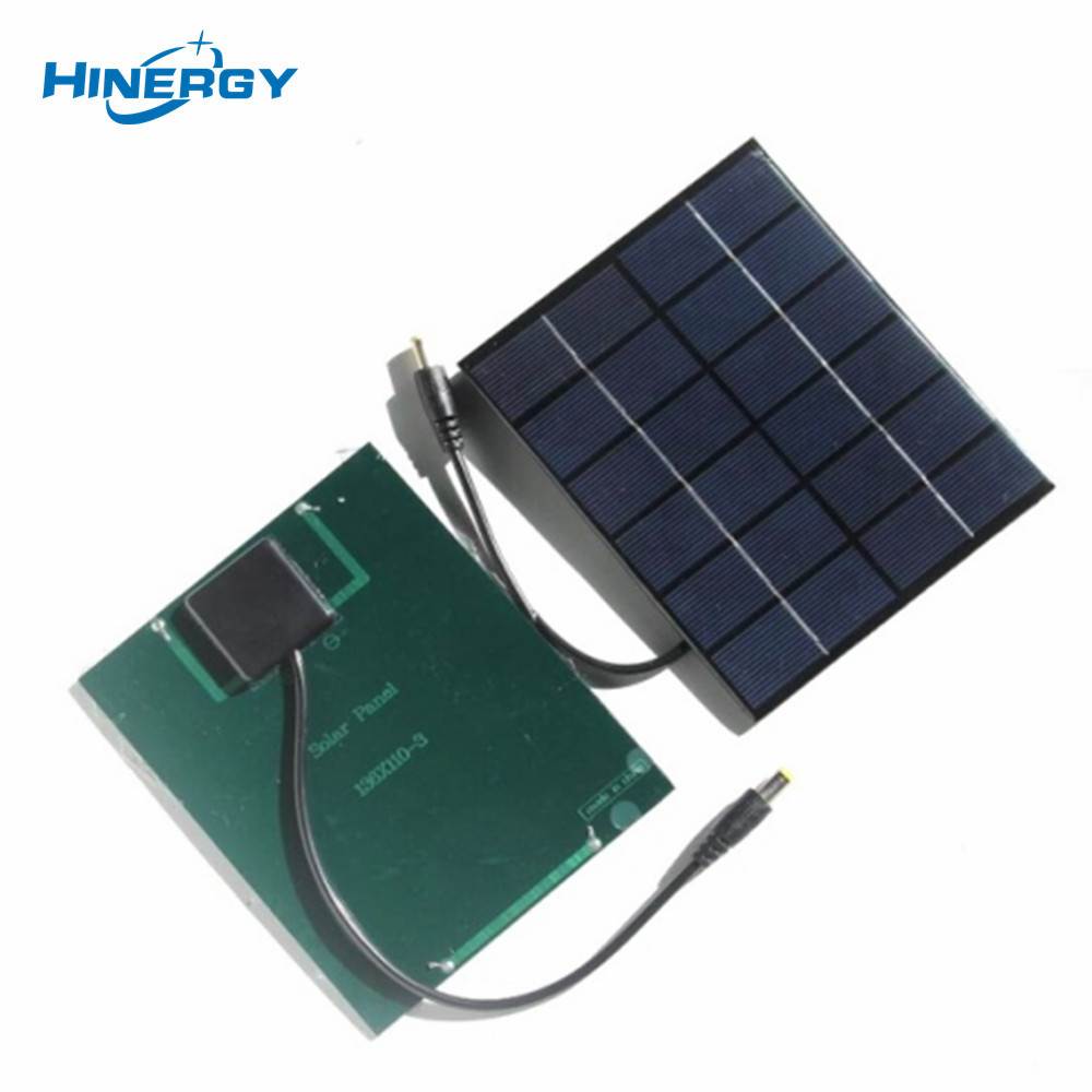 Hinergy Mini petit module de panneau solaire avec prise de courant continu chargeur de téléphones portables bricolage