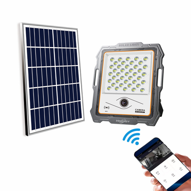 Projecteurs extérieurs à énergie solaire | Projecteurs extérieurs avec caméra de surveillance à capteur de mouvement