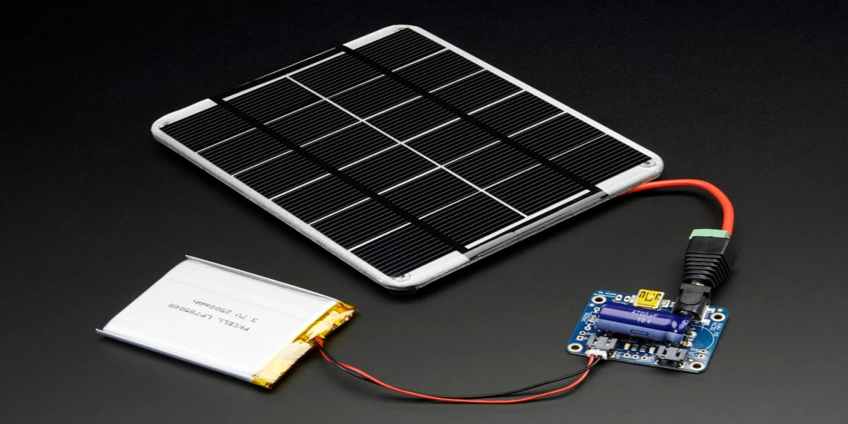 Mini panneau solaire avec c&acirc;ble connecteur JST pour charger la batterie et les petits appareils &eacute;lectroniques