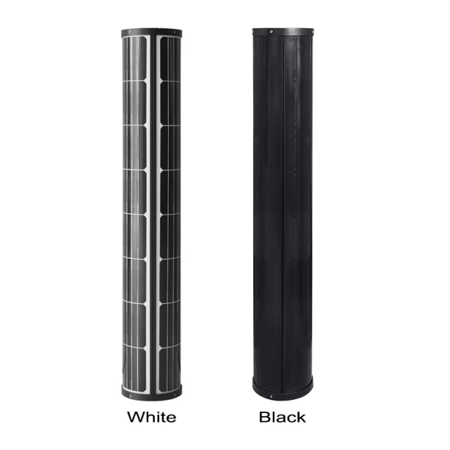 Panneau solaire cylindrique 360° | Solution photovoltaïque verticale pour poteaux solaires intelligents