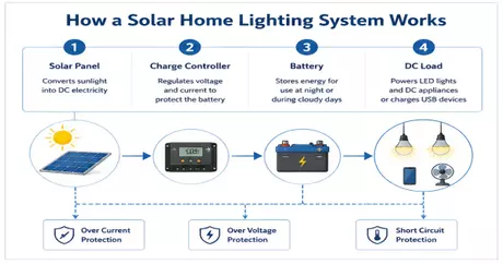 How a Solar Home Lighting System Works.webp
